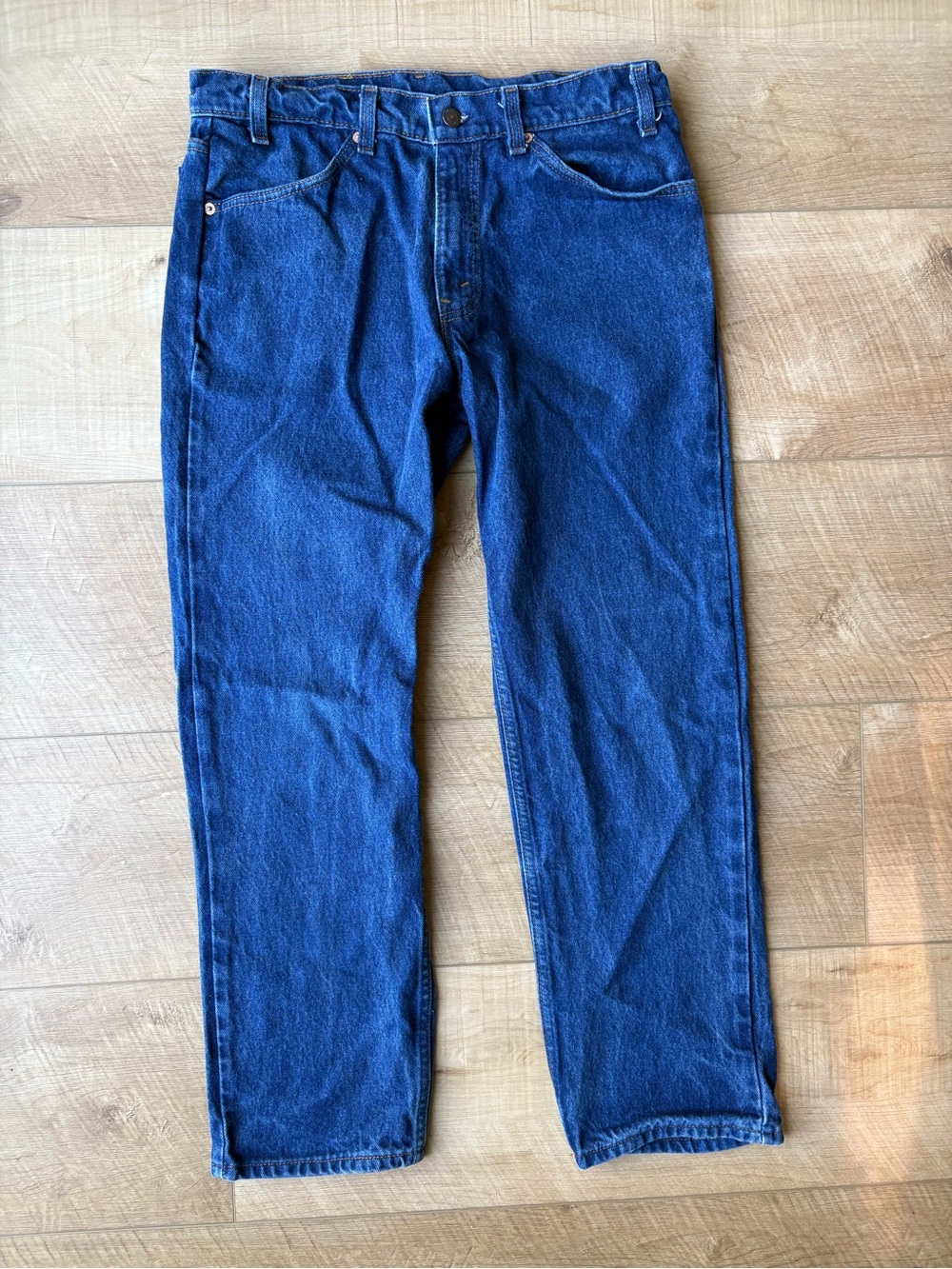 Vintage Levi's 506 Orange Tab Jeans Men's Straight Jeans Waist 34 Length 30 Blue